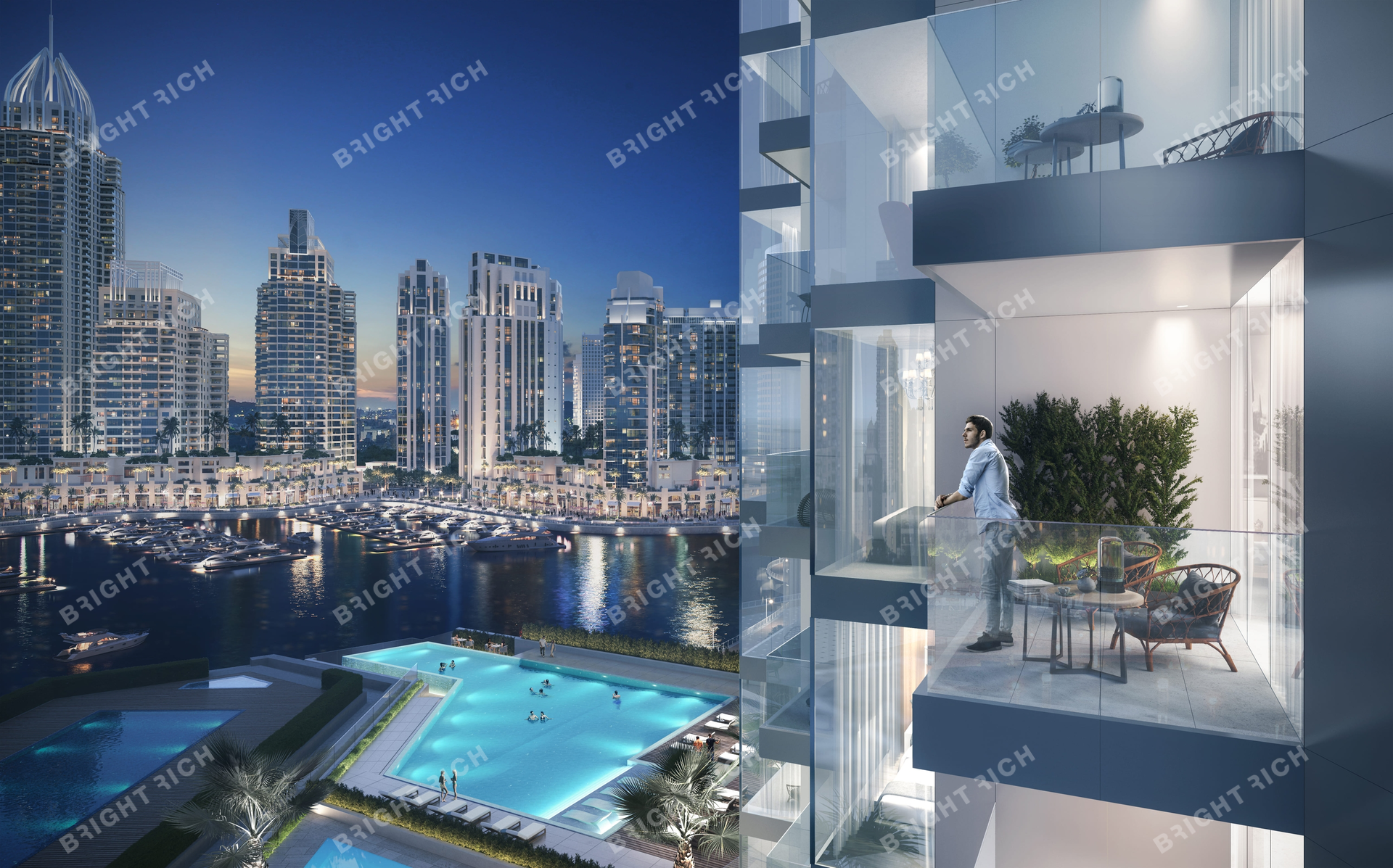 Liv Marina, апарт-комплекс в Дубае - 12